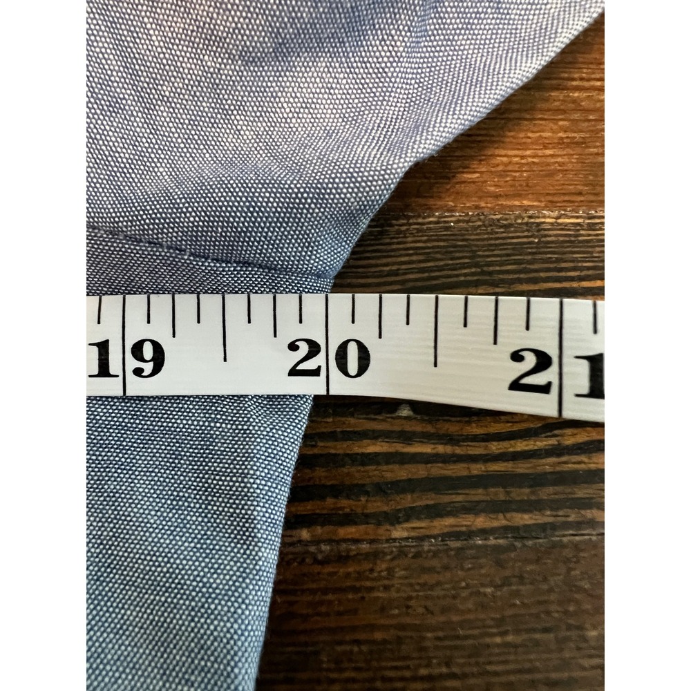 Vintage Wrangler Women Blue Chambray Embroidered Western Pearl Snap Shirt 36 M - Picture 5 of 8